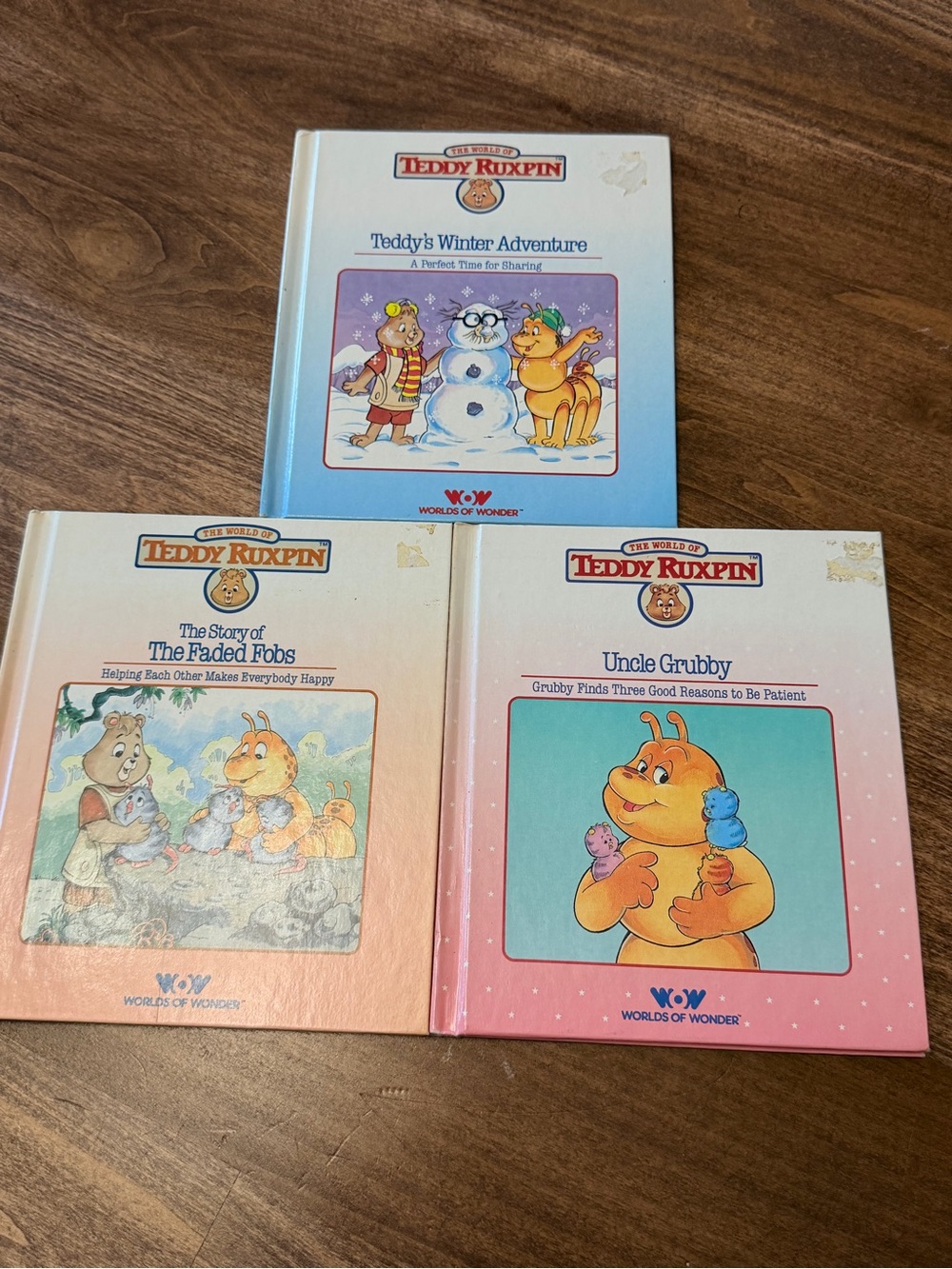 (3) Like new mint condition vintage 1985  TEDDY RUXPIN children books